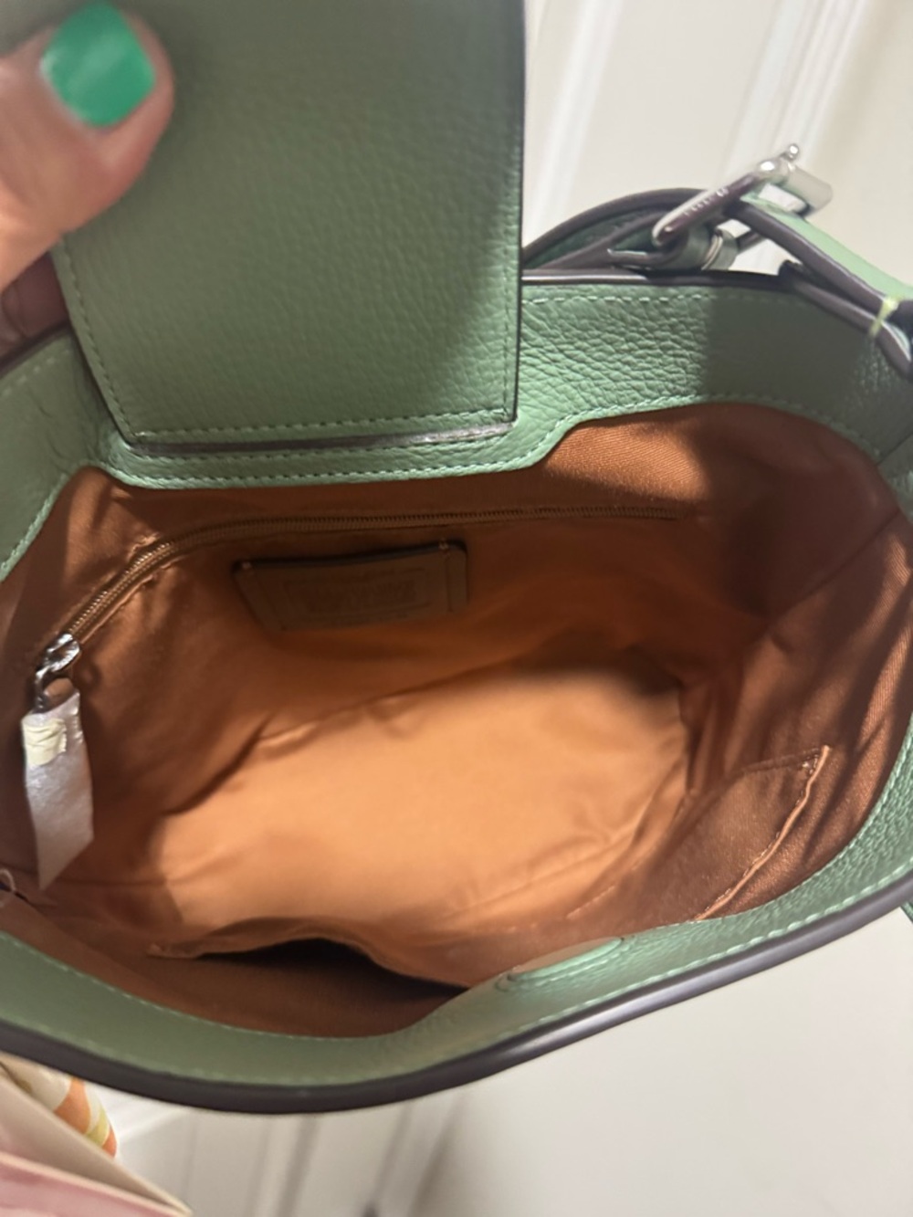 COACH Pebbled Leather Bucket Bag - Picture 4 of 4